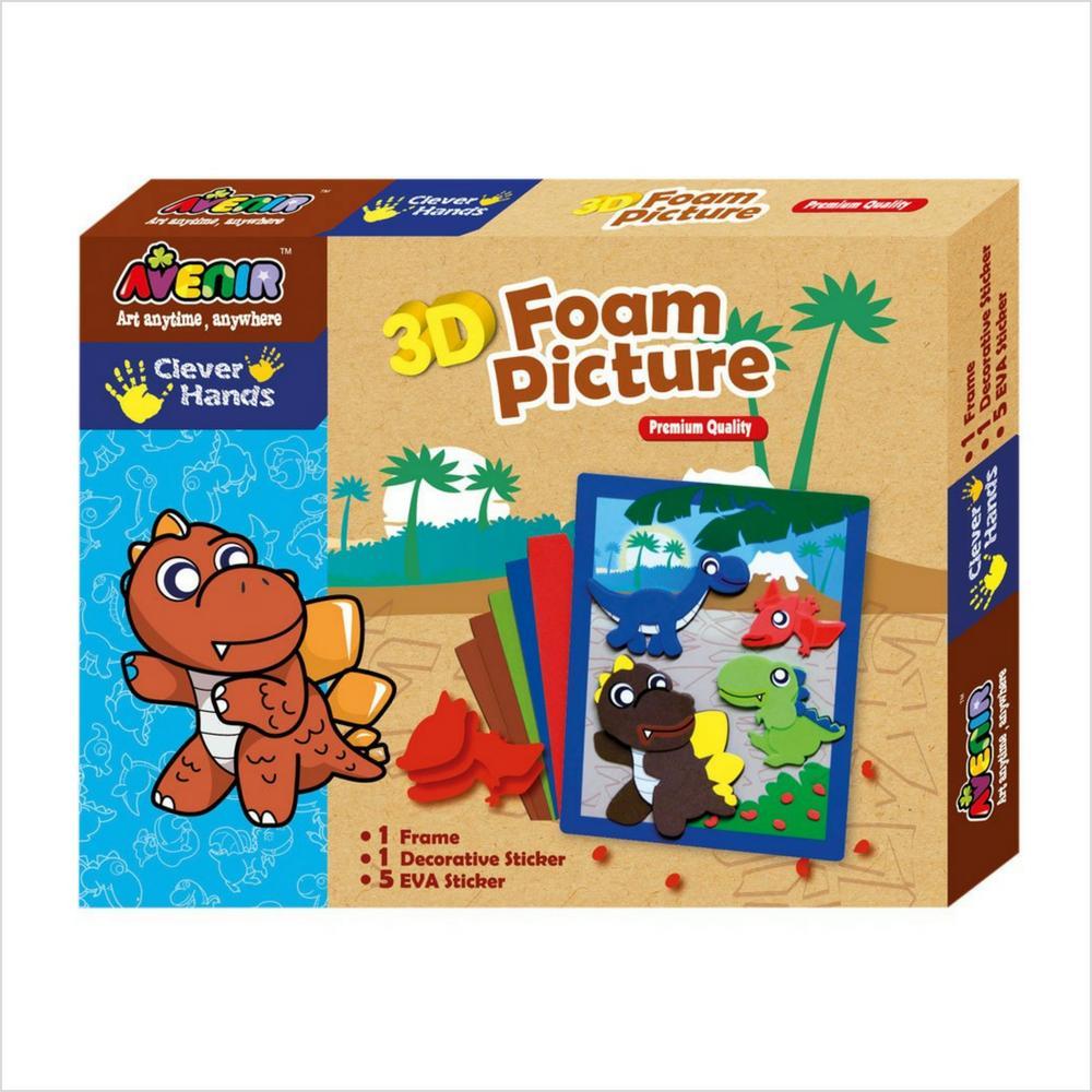 Set activitati "Dinozauri 3D" - jucarii educative si carti educative Pupo